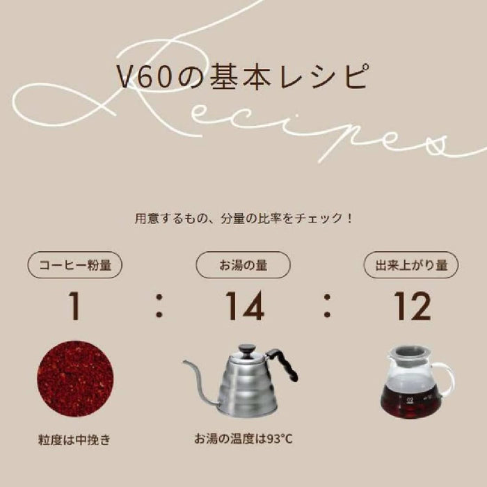 Hario V60 01 Transparent Coffee Dripper VDR-01-W 1-2 Cups-Kiichin - The #1 Place for Japanese Goods in Your Hand!