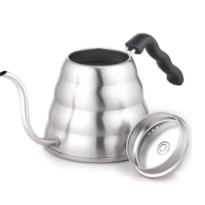 Hario V60 Drip Kettle Hairline Silver 800Ml - Gas/Ih Compatible - VKB-120Hsv-Kiichin - The #1 Place for Japanese Goods in Your Hand!