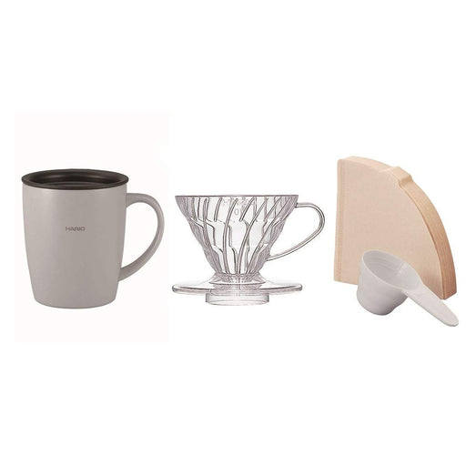Hario V60 Dripper Mug Set VDSM-2424-GR-Kiichin - The #1 Place for Japanese Goods in Your Hand!