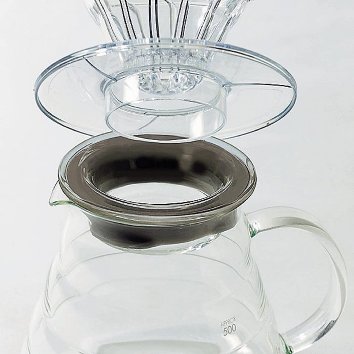Hario V60 Glass Server 600ml 2-5Cups Microwave Safe XGSR-60-TB-Kiichin - The #1 Place for Japanese Goods in Your Hand!