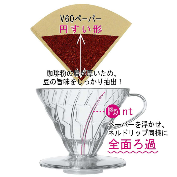 Hario V60 Glass Dripper 03 1-6 Cups Black VDGN-03-B Japan-Kiichin - The #1 Place for Japanese Goods in Your Hand!