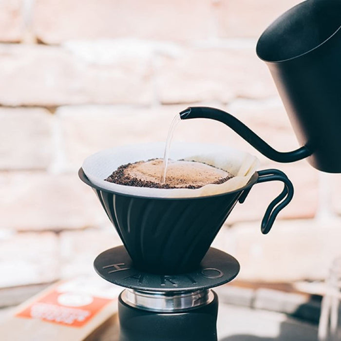 Hario V60 Metal Coffee Dripper VDM-02-MB 1-4Cups Matte Black 9x14.5x12cm-Kiichin - The #1 Place for Japanese Goods in Your Hand!