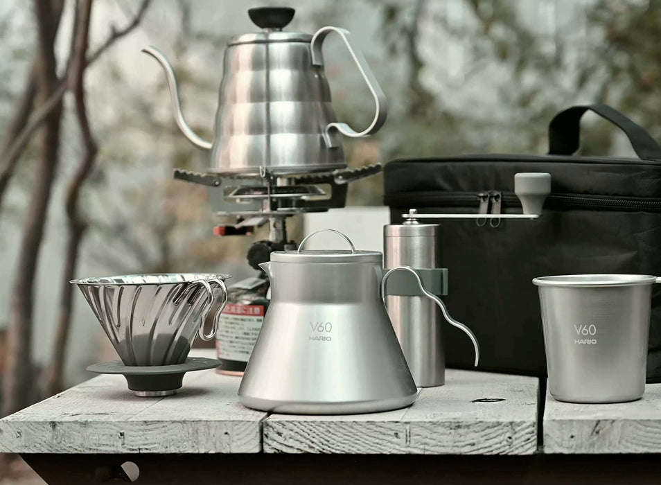 Hario V60 O-Vdm-02-Hsv Metal Dripper 1-4 Cups Silver Japan-Kiichin - The #1 Place for Japanese Goods in Your Hand!