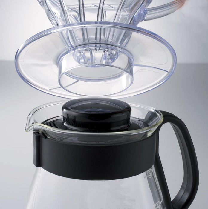 Hario V60 Black Range Server - Japan, 2-5 Cups (Xvd-60B)-Kiichin - The #1 Place for Japanese Goods in Your Hand!