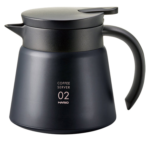 Hario V60 Black Thermal Stainless Steel Server 600 - Japanese-Made Server-Kiichin - The #1 Place for Japanese Goods in Your Hand!