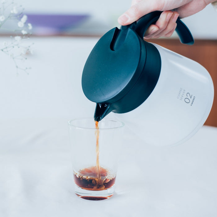 Hario V60 Stainless Steel Server 600 White - Japanese-Made Thermal Server-Kiichin - The #1 Place for Japanese Goods in Your Hand!