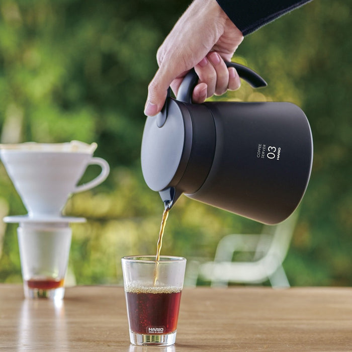 Hario V60 Stainless Steel Server 800 Japan Vhs-80B Black-Kiichin - The #1 Place for Japanese Goods in Your Hand!