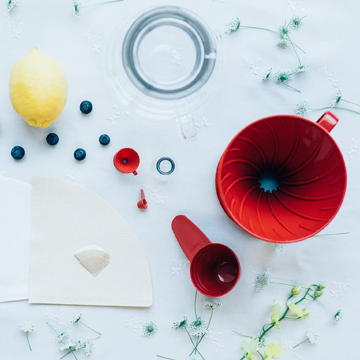 Hario V60 Coffee Dripper 01 Red VDR-01-R 1-2 Cups-Kiichin - The #1 Place for Japanese Goods in Your Hand!