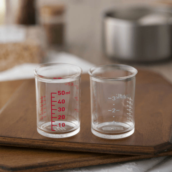 Kai 2-Piece Petit Clear Measuring Cup Set-Kiichin - The #1 Place for Japanese Goods in Your Hand!