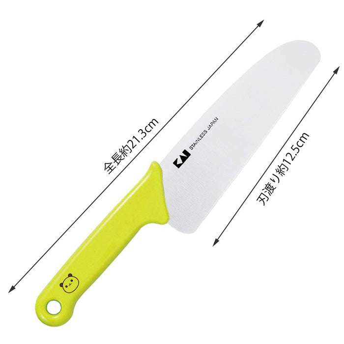 Kai Corporation Little Chef Club Panda Green Knife - Authentic Japanese Blade (FG5000)-Kiichin - The #1 Place for Japanese Goods in Your Hand!
