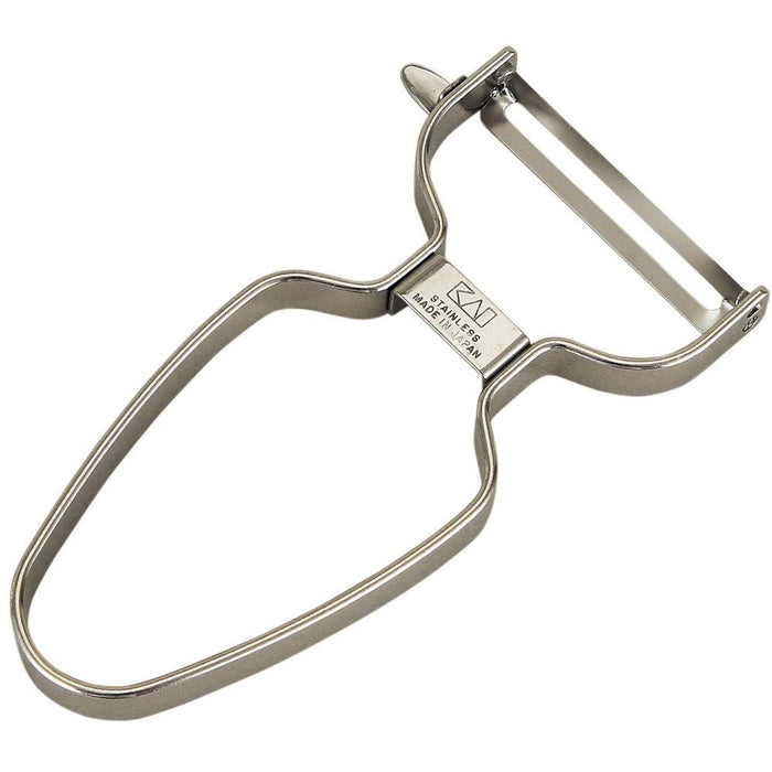Kai Corporation Stainless Steel Peeler - Made in Japan (DH7163)-Kiichin - The #1 Place for Japanese Goods in Your Hand!