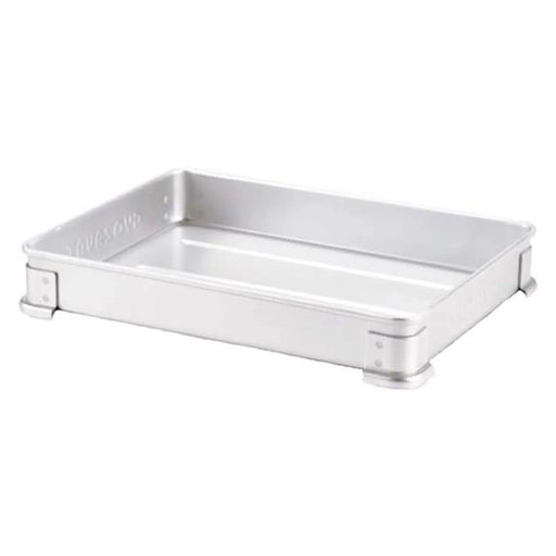 Nakao Stackable Tray for Gyoza and Soba Noodles - Anodized Aluminium, 300x220x50mm-Kiichin - The #1 Place for Japanese Goods in Your Hand!