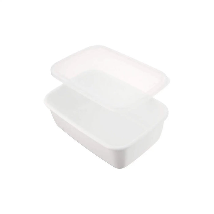 Noda Horo White Series Enamel XL Food Containers with Lid - Spacious and Stylish Storage Solution-Kiichin - The #1 Place for Japanese Goods in Your Hand!