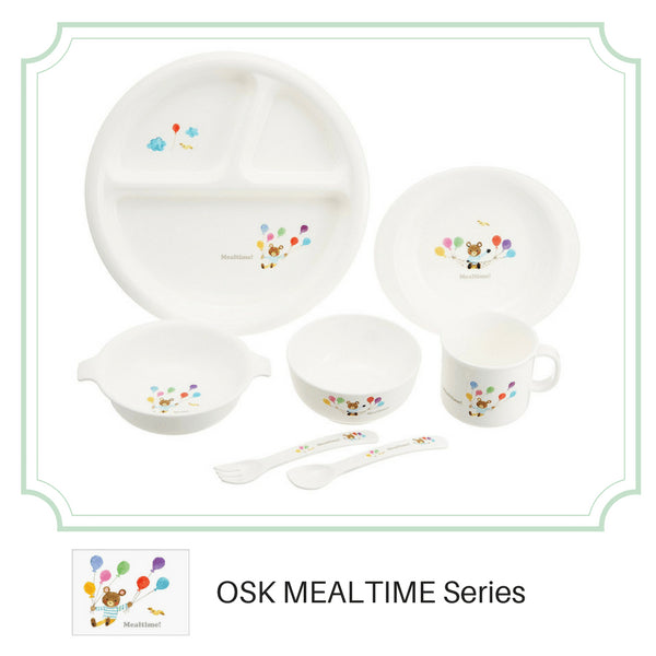 Osk Mealtime Baby Toddler Non-Slip Divided Plate-Kiichin - The #1 Place for Japanese Goods in Your Hand!