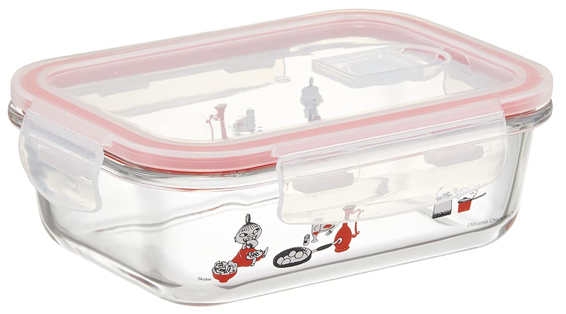 Skater Moomin Kitchen 650Ml Glass Storage Container with Lock Lid Valve-Kiichin - The #1 Place for Japanese Goods in Your Hand!