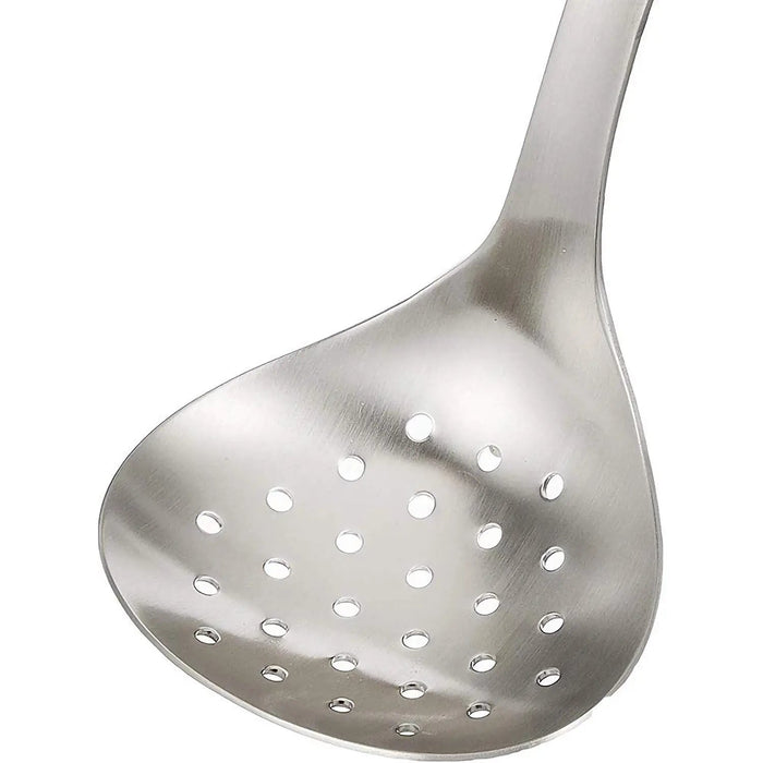 Sori Yanagi Large Stainless Steel Skimmer - Premium Quality Kitchen Utensil-Kiichin - The #1 Place for Japanese Goods in Your Hand!