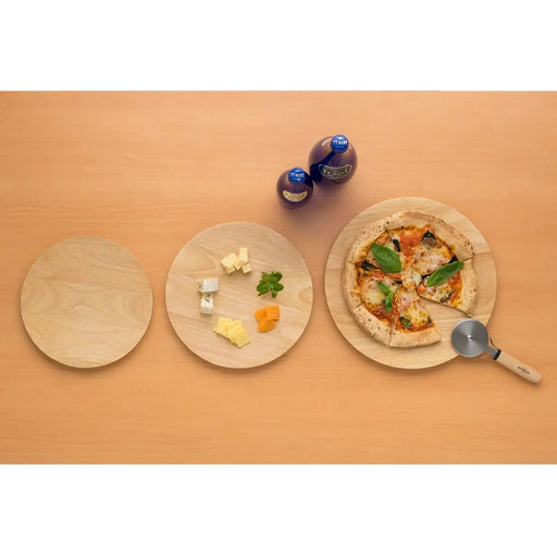 33cm Swanson Rubberwood Pizza Serving Plate - Premium Quality for Perfect Pizza Presentation-Kiichin - The #1 Place for Japanese Goods in Your Hand!