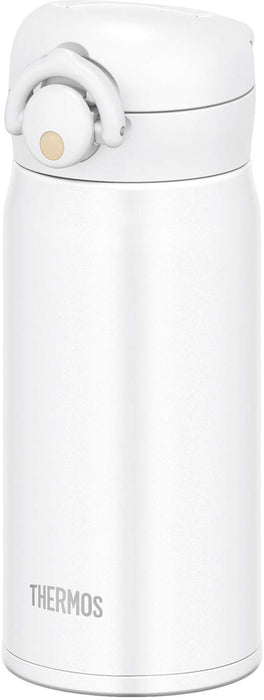 Thermos Japan 350Ml Matte White Jnr-351 Mtwh Vacuum Insulated Water Bottle-Kiichin - The #1 Place for Japanese Goods in Your Hand!