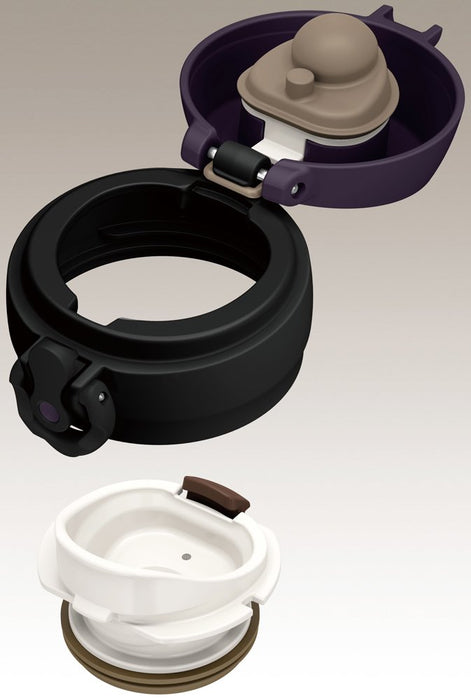 Thermos Japan 350ml Vacuum Insulated Water Bottle - Mobile Mug, All Black-Kiichin - The #1 Place for Japanese Goods in Your Hand!