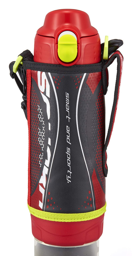 Tiger Thermos 500ml Stainless Steel Sports Water Bottle with Cup - Red (Mbo-H050R)-Kiichin - The #1 Place for Japanese Goods in Your Hand!