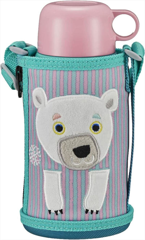 Tiger Thermos 600ml Stainless Steel Water Bottle with Pouch - Japan Sahara Korobokkuru Polar Bear Mbr-C06Gps-Kiichin - The #1 Place for Japanese Goods in Your Hand!