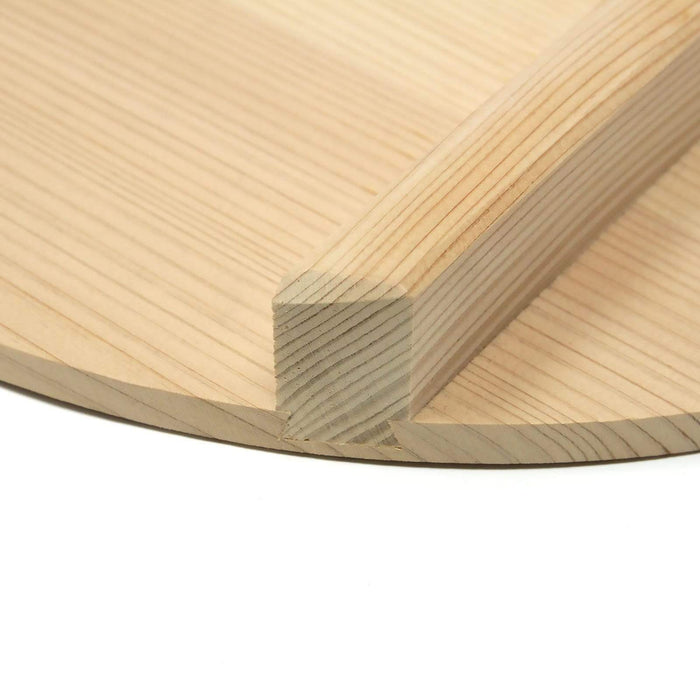 Yamacoh Sawara Cypress Round Wooden Lid for 60cm Hangiri Sushi Rice Mixing Bowl-Kiichin - The #1 Place for Japanese Goods in Your Hand!