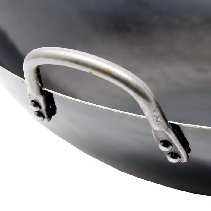 Yamada 36cm Double-Handle Wok - Hammered Iron (1.2mm Thickness)-Kiichin - The #1 Place for Japanese Goods in Your Hand!