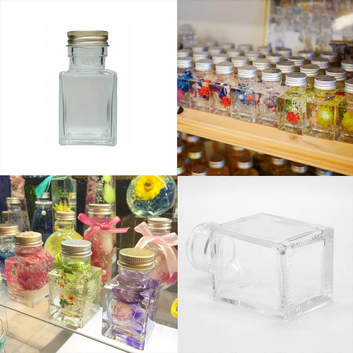 Yokohama Herbarium 2nd Store Square 50ml Bottle Set of 10 with Caps & Guide-Kiichin - The #1 Place for Japanese Goods in Your Hand!