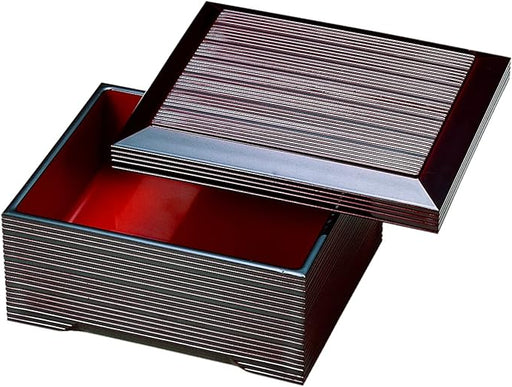 Craft Abs Resin Donju Jubako Box - Dark Brown A User-Friendly Storage Solution by Fukui