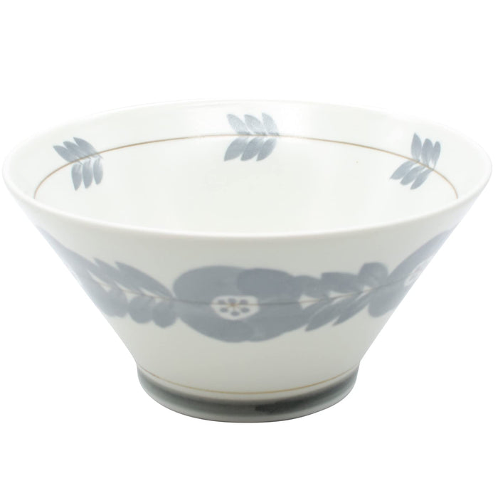 Aito Blossom Donburi Bowl Large 19cm Lightweight Gray Mino Ware Japan-made