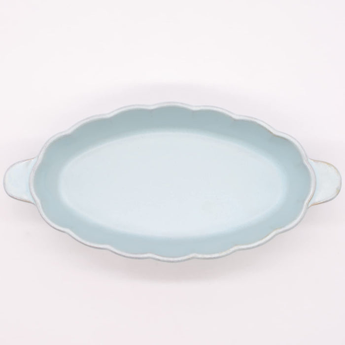 Aito Hana Gratin Dish Cocotte 20x10cm Seto Ware Dishwasher Microwave Safe