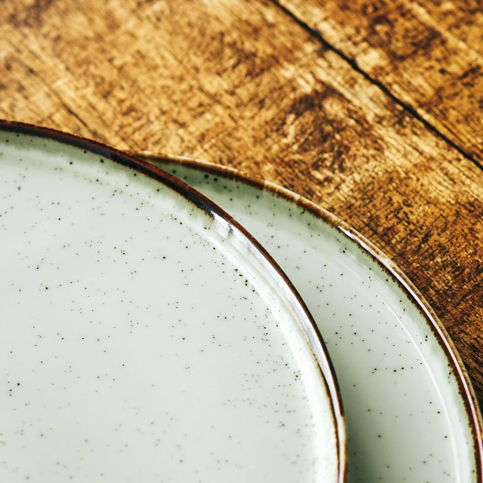 Aito Grain Plate Brown Medium 15cm Microwave & Dishwasher Safe Japanese Mino Ware