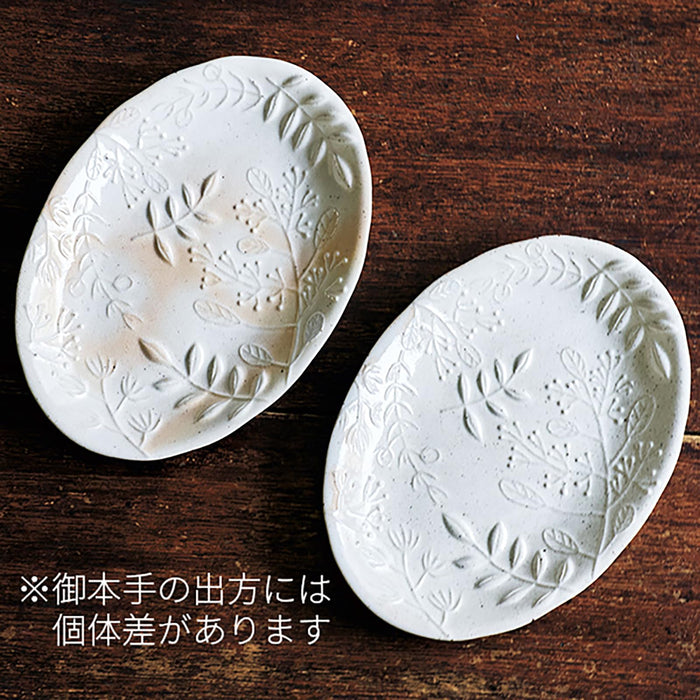 Aito Seisakusho Ha Gohonte White Plate 23cm Microwave Dishwasher Safe Japan