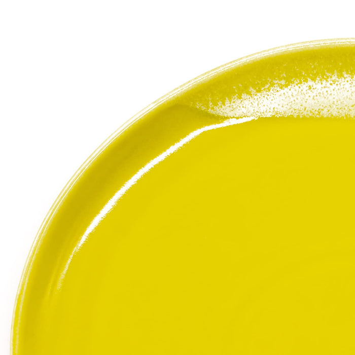 Aito Itsumo Leak-Proof Cafe Plate 23x21cm Yellow Mino Ware Dishwasher Safe