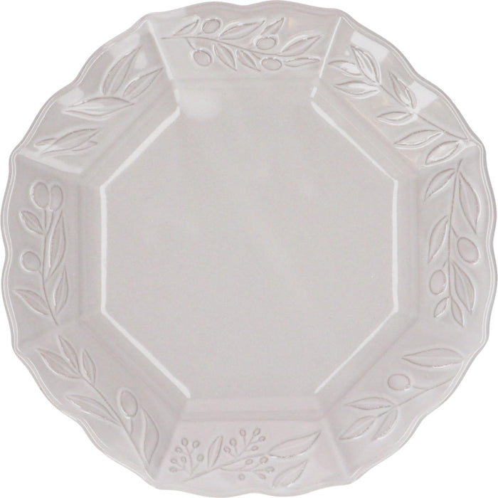 Aito Olive Plate Set 17cm White Seto Ware Microwave Dishwasher Safe Japan Made