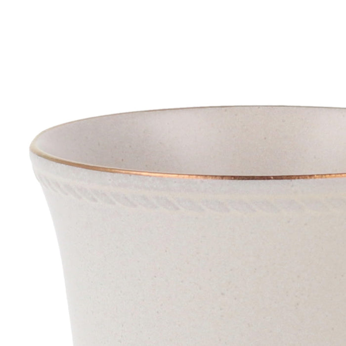 Aito Seisakusho Stitch Mug 350ml Ivory White Dishwasher Safe Mino Ware Japan