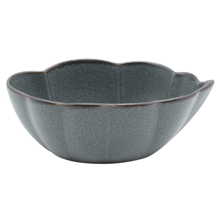 Aito Seisakusho Sui Cloud-Shaped Mino Ware Bowl Sky Blue Gray 14x9x5cm