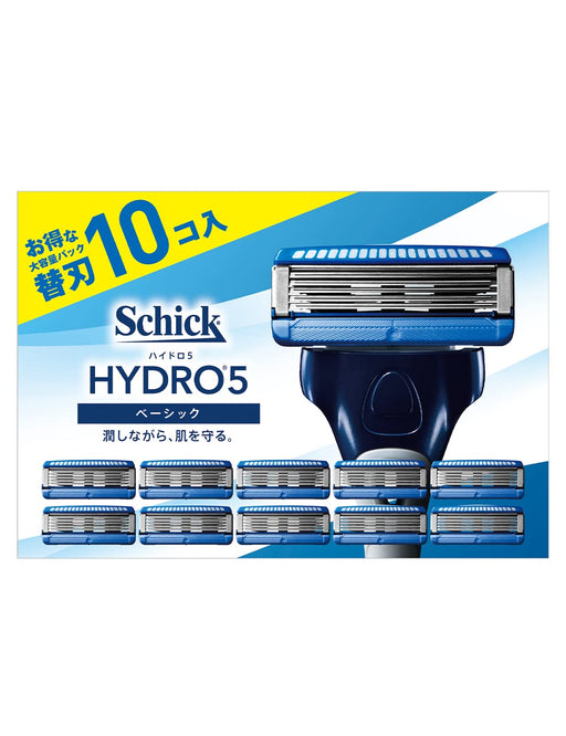 Schick Hydro 5 Razor Replacement Blades Pack of 10 - Amazon Exclusive-Kiichin - The #1 Place for Japanese Goods in Your Hand!