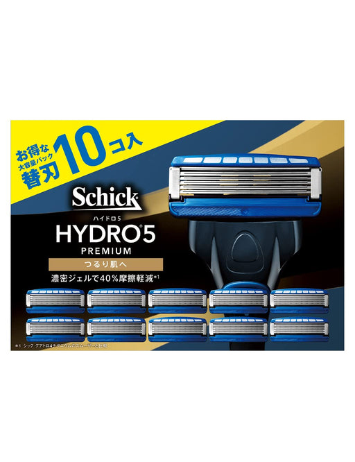 Schick Hydro 5 Premium Razor Blades Smooth Skin Replacement - 10 Pieces-Kiichin - The #1 Place for Japanese Goods in Your Hand!
