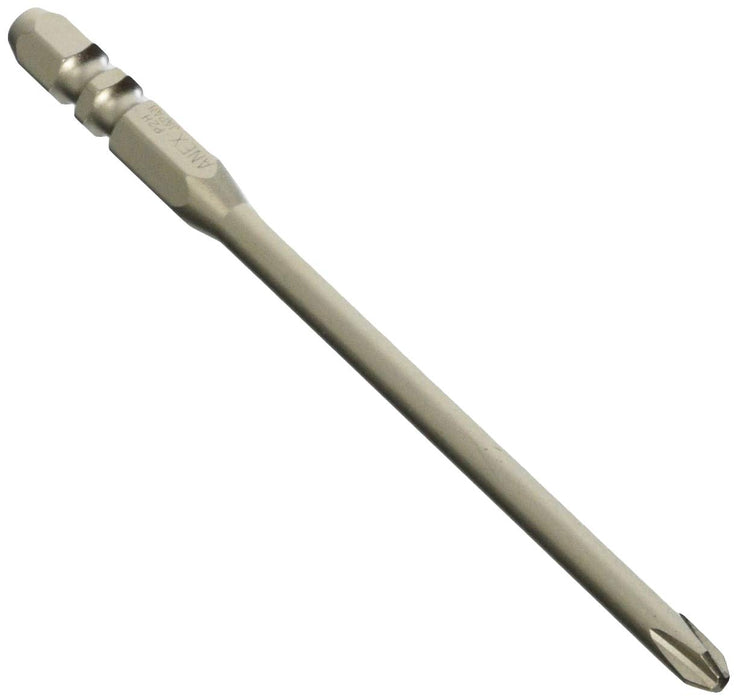 Anex Hyper Bit +2 X 100W Groove Type Set 5 Pieces Ahmd5-2100W Tool-Kiichin - The #1 Place for Japanese Goods in Your Hand!