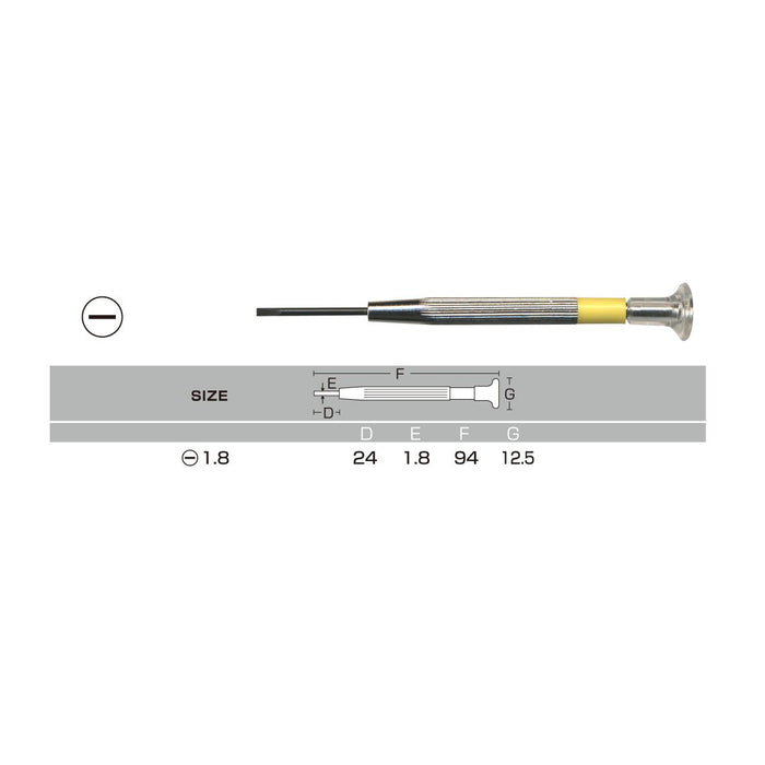 Anex Precision Screwdriver Set - 6 Piece Phillips and Flat Head with Case-Kiichin - The #1 Place for Japanese Goods in Your Hand!