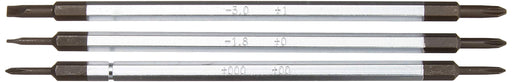 Anex Precision Screwdriver Set - Replaceable Super Fit Plus/Minus Bit Set of 3 No.3600-Kiichin - The #1 Place for Japanese Goods in Your Hand!