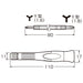 Anex Precision Y-Shaped Double-Headed Screwdriver Tool 1.6X1.8mm-Kiichin - The #1 Place for Japanese Goods in Your Hand!