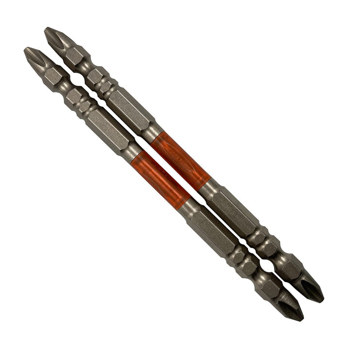 Anex Ryutai Bit 2pc Set Anex Double-Headed +2 X 110 Plated Finish Tool-Kiichin - The #1 Place for Japanese Goods in Your Hand!