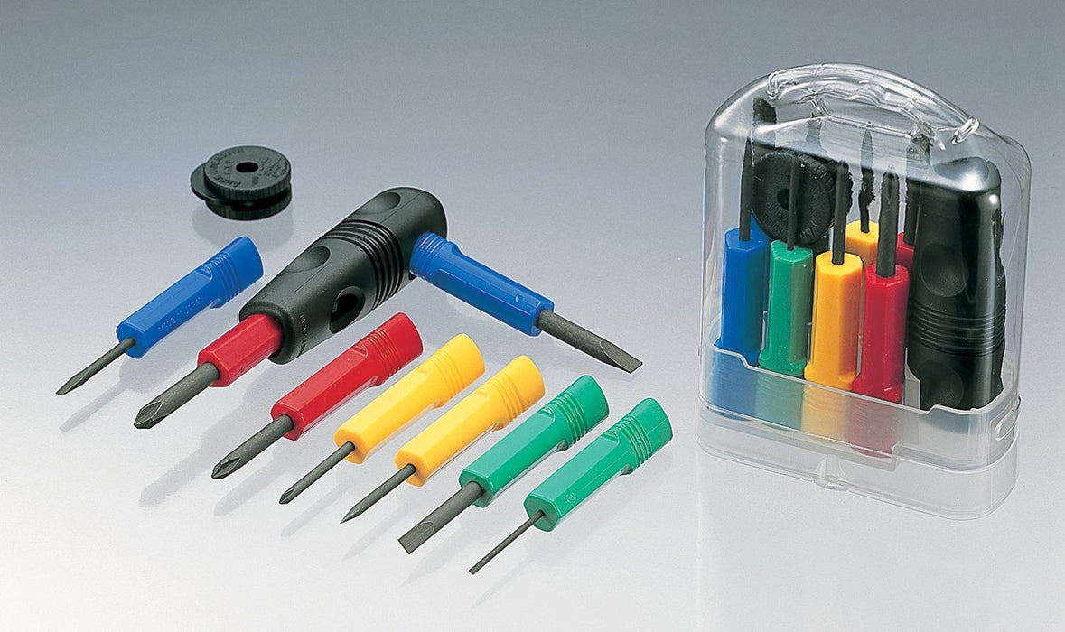Anex Tool Annex Screwdriver Set No.5800 Magic Coin Set of 8 Multiple Sizes-Kiichin - The #1 Place for Japanese Goods in Your Hand!