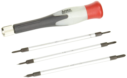 Anex Super Fit Precision Interchangeable Screwdriver Bit Set of 3 - Anex (Bulk 6 Sets)-Kiichin - The #1 Place for Japanese Goods in Your Hand!