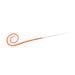 Daiwa Kouga Silicone Slim Necktie Nakai Tune - Orange & Gold Glitter-Kiichin - The #1 Place for Japanese Goods in Your Hand!