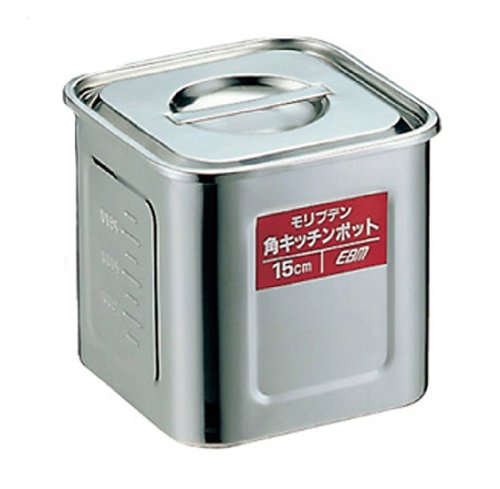 Ebm Molybdenum Square Kitchen Pot with Scale 10.5cm - Durable Cookware-Kiichin - The #1 Place for Japanese Goods in Your Hand!