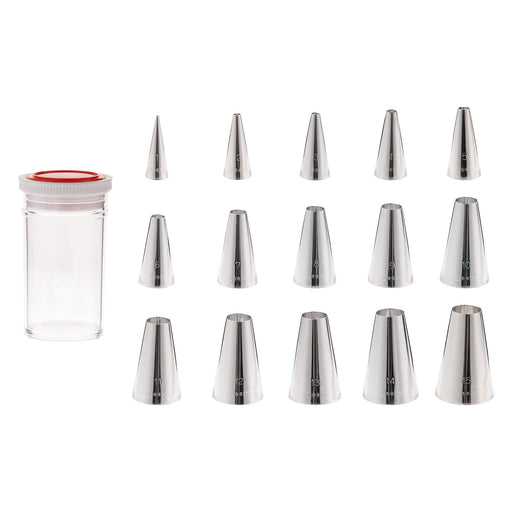 Endo Shoji Cased Round Nozzle Set No.1-15 18-8 Stainless Steel Made in Japan-Kiichin - The #1 Place for Japanese Goods in Your Hand!