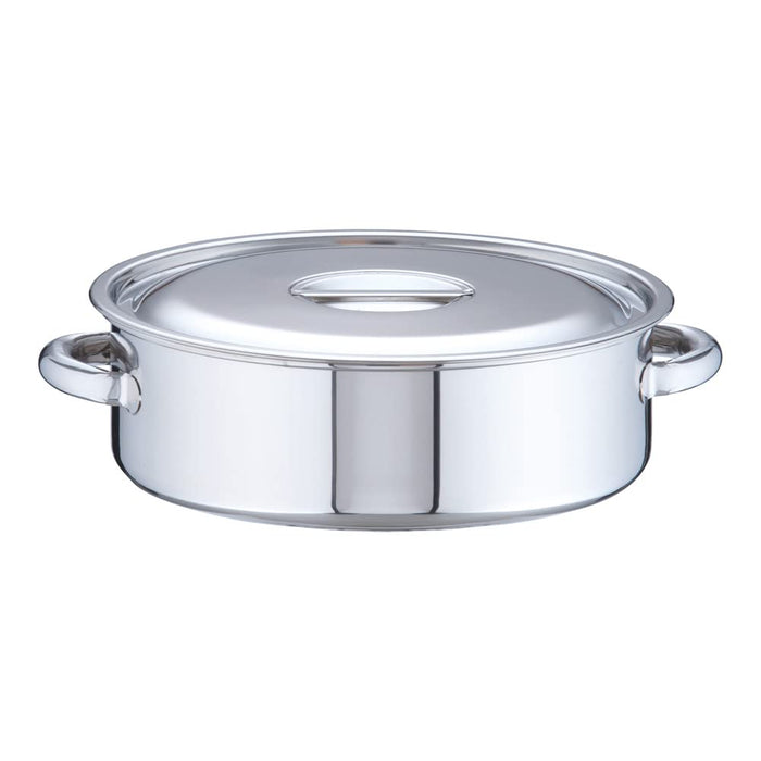 Endo Shoji 30Cm Stainless Steel Commercial Pot Made in Japan AST24030-Kiichin - The #1 Place for Japanese Goods in Your Hand!